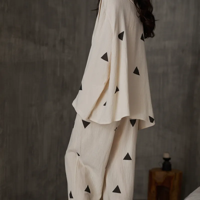 Same Language Pajama Gift Boxes Women's Diamond White Triangle-2