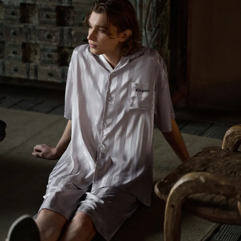 Same Language Men Pajama Sets-1