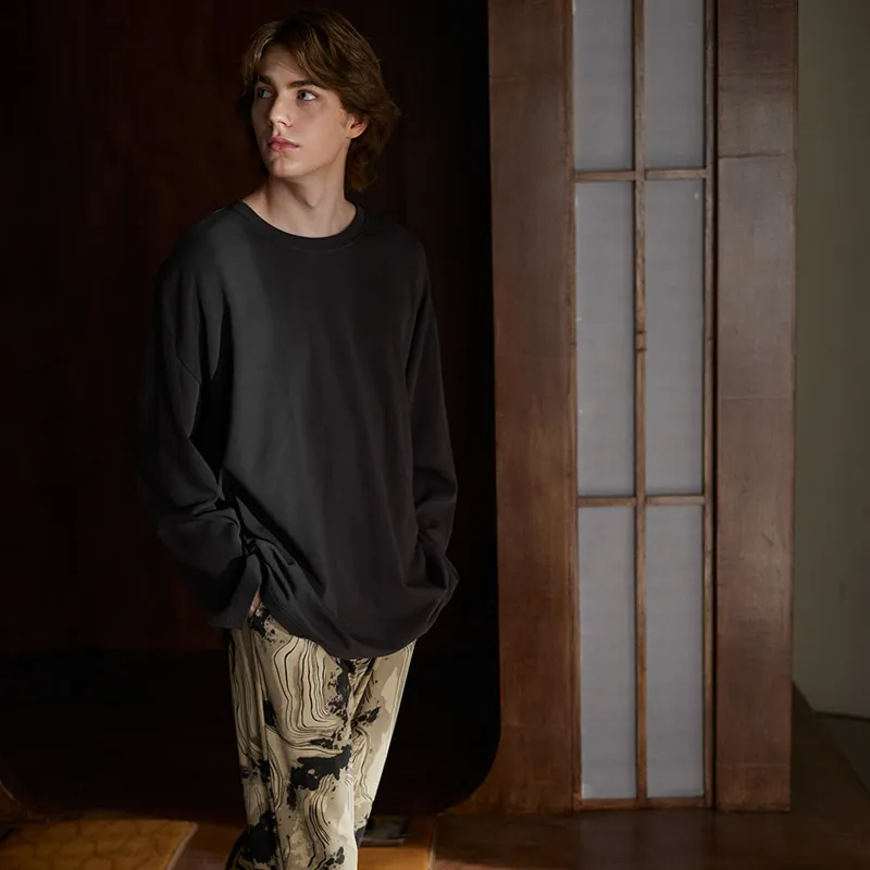 Same Language Pajama Set Men's Gilded Ink Soaked Feather Uke-3