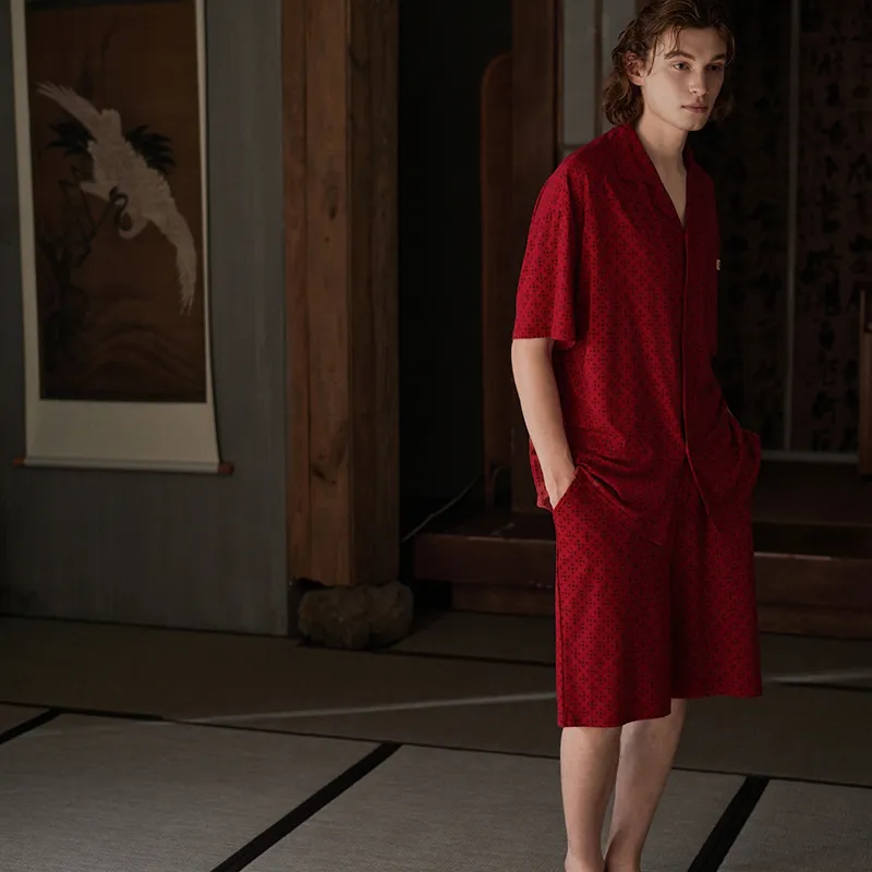 Same Language Men Pajama Sets-2