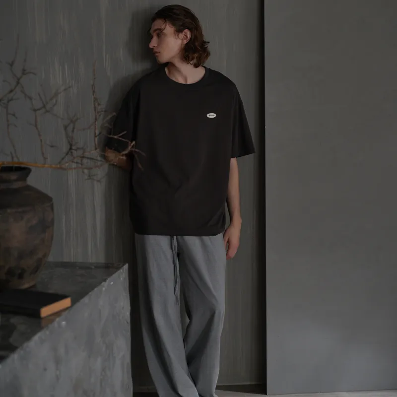 Same Language Pajama Set Men's Crimson Ink · Cool Moon Gray-3