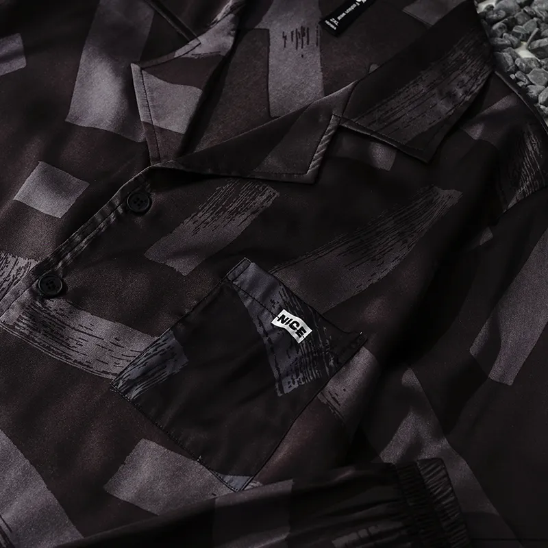Same Language Men Pajama Sets-3