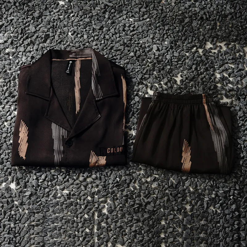Same Language Men Pajama Sets-1