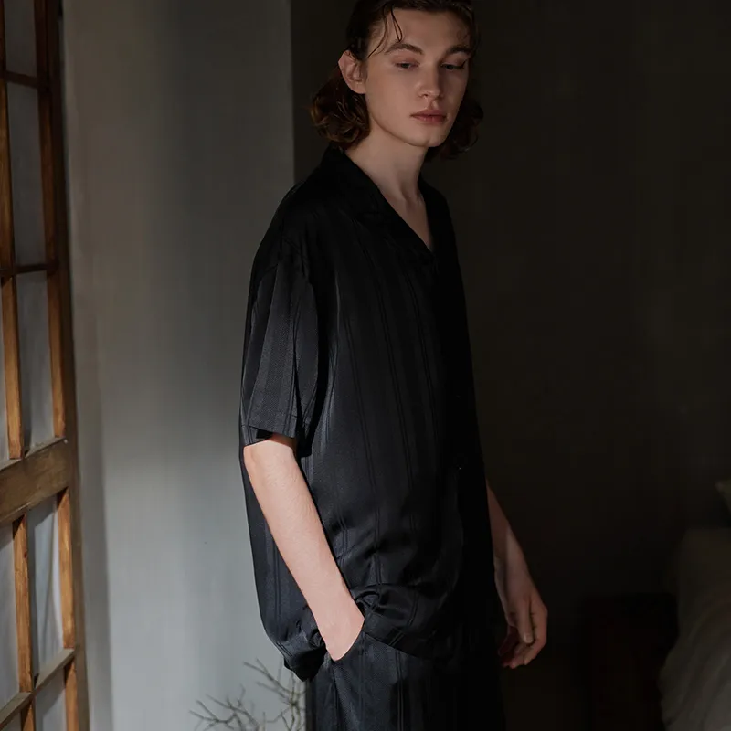 Same Language Men Pajama Sets-5