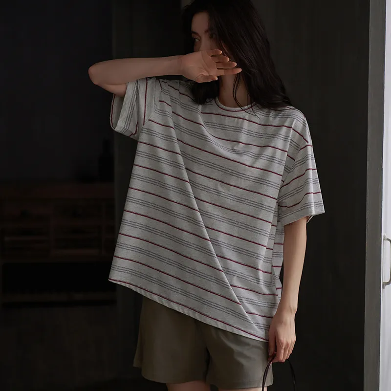 Same Language Pajama Set Women's Pale Snow White · Linen Brown · With Pattern-5