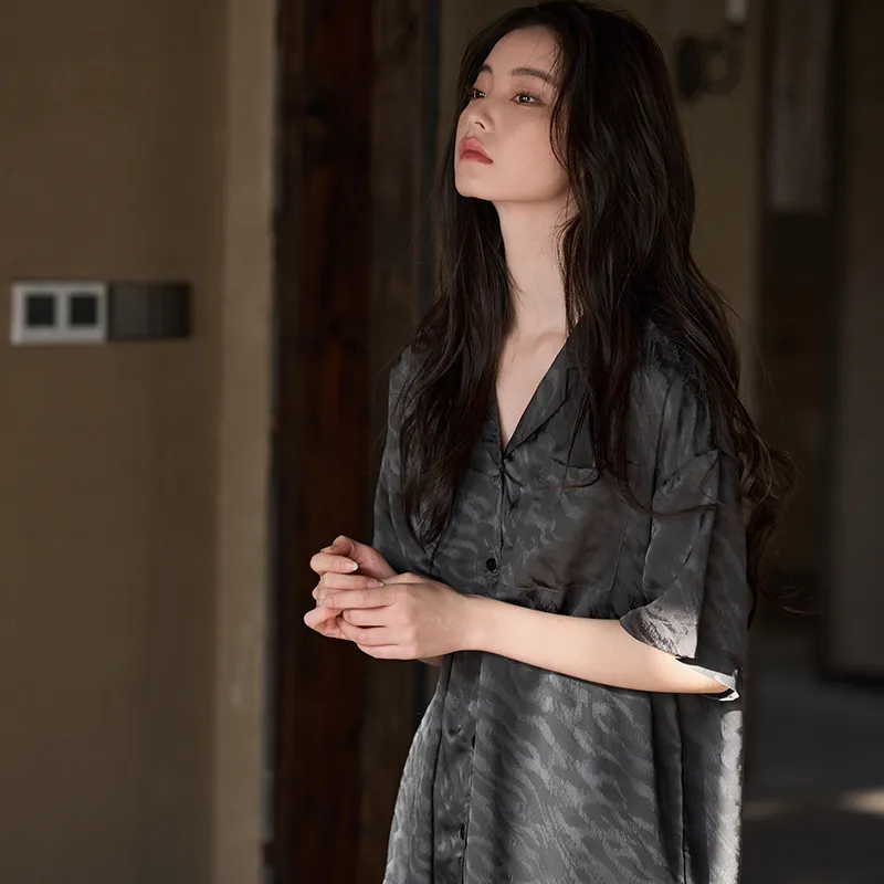 Same Language Pajama Set Women's Ink · Tiger Pattern-5