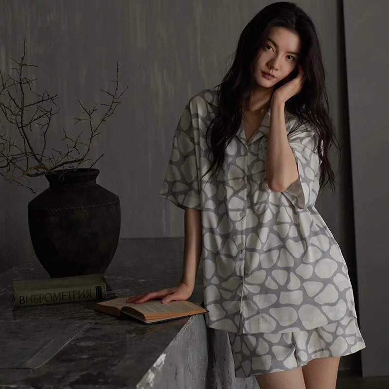 Same Language Pajama Set Women's Snow White · Floating Water-2