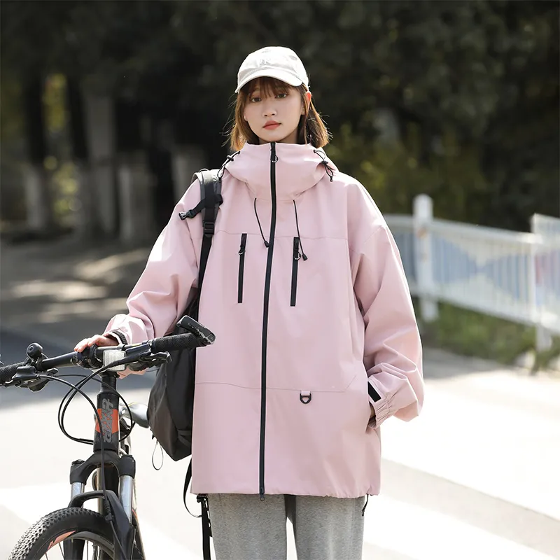 Warrior Laugh Series Urban Living/Travel/Commuting Waterproof And Windproof Windbreaker Jacket Unisex-12