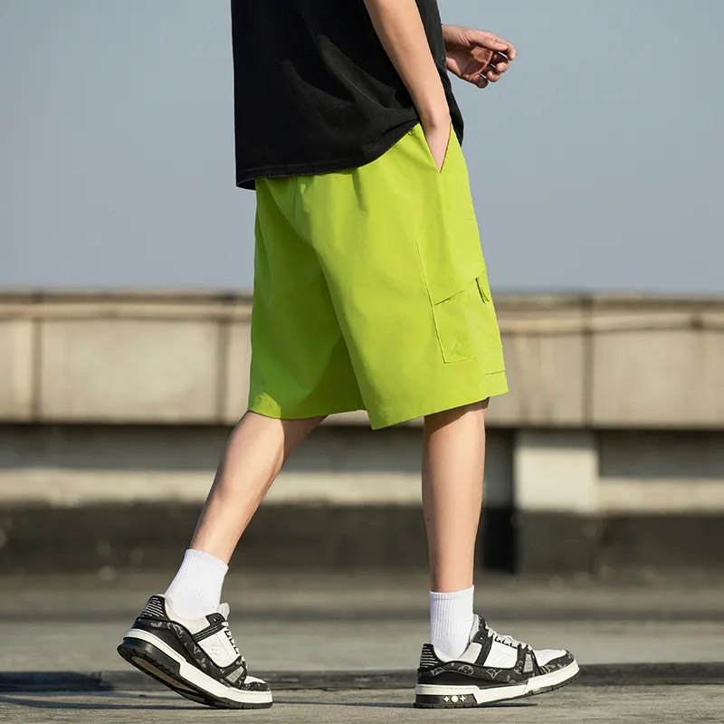 Warrior Huichao Riding The Wind Collection Cargo Shorts Unisex Black-8