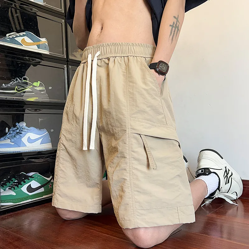 Warrior Huichao Open-Ended Smile Collection Casual Shorts Unisex-3