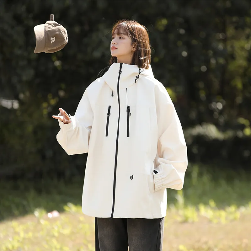 Warrior Laugh Series Urban Living/Travel/Commuting Waterproof And Windproof Windbreaker Jacket Unisex-2