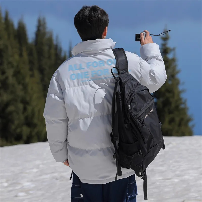 Warrior Ride The Wind Collection Open Ended Smile Collection Puffer Jacket Unisex-14
