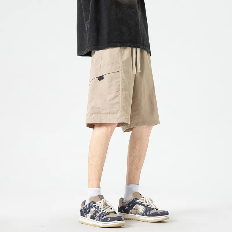 Warrior Huichao Riding The Wind Collection Cargo Shorts Unisex Green-13