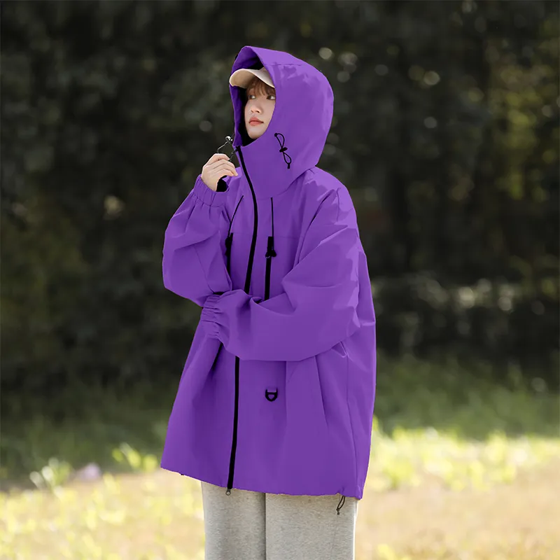 Warrior Laugh Series Urban Living/Travel/Commuting Waterproof And Windproof Windbreaker Jacket Unisex-23