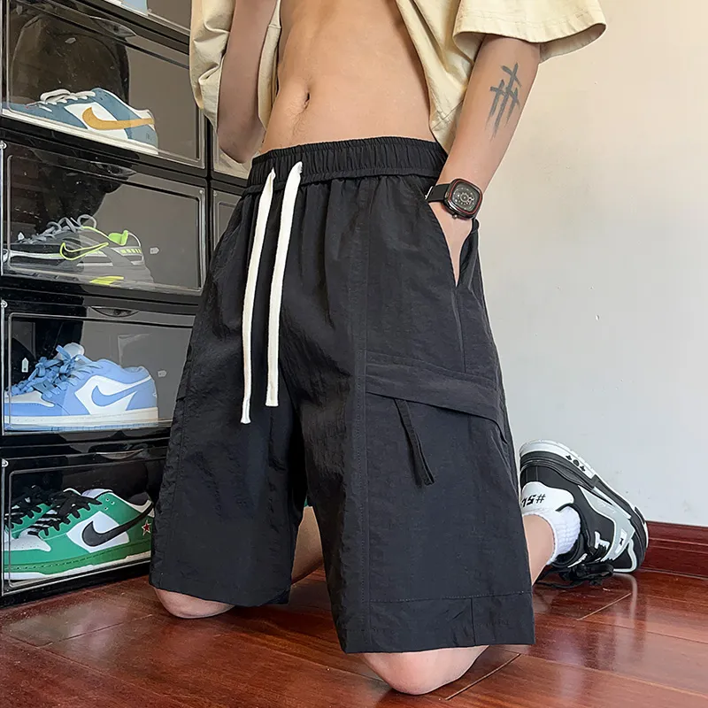 Warrior Huichao Open-Ended Smile Collection Casual Shorts Unisex-8