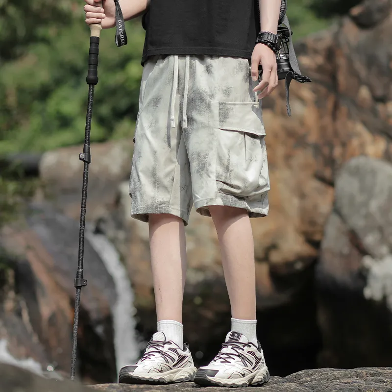 Warrior Huichao Riding The Wind Collection Cargo Shorts Unisex-15