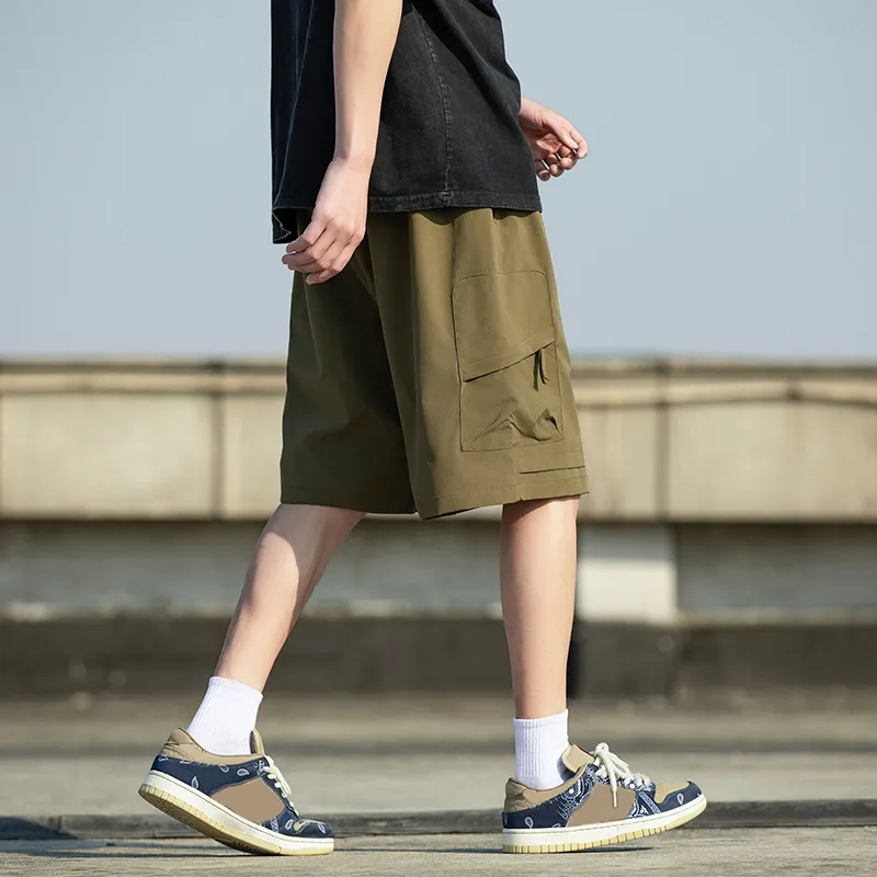 Warrior Huichao Riding The Wind Collection Cargo Shorts Unisex Dark Purple-28