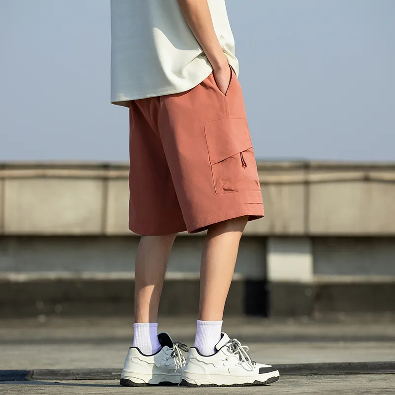 Warrior Huichao Riding The Wind Collection Cargo Shorts Unisex Dark Purple-13
