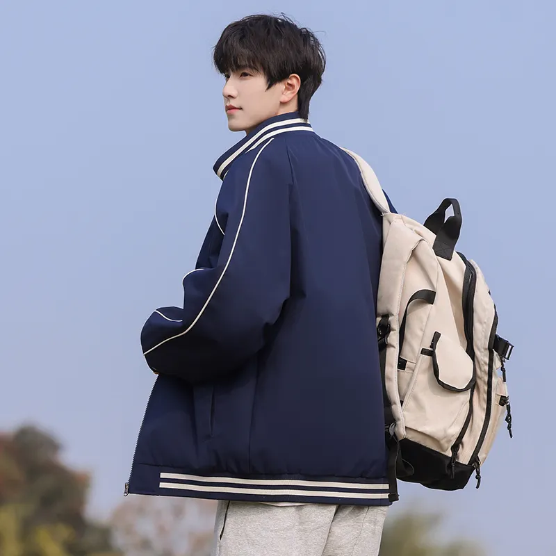 Warrior Huichao Riding The Wind Collection Jackets Coats Unisex Navy Blue-4