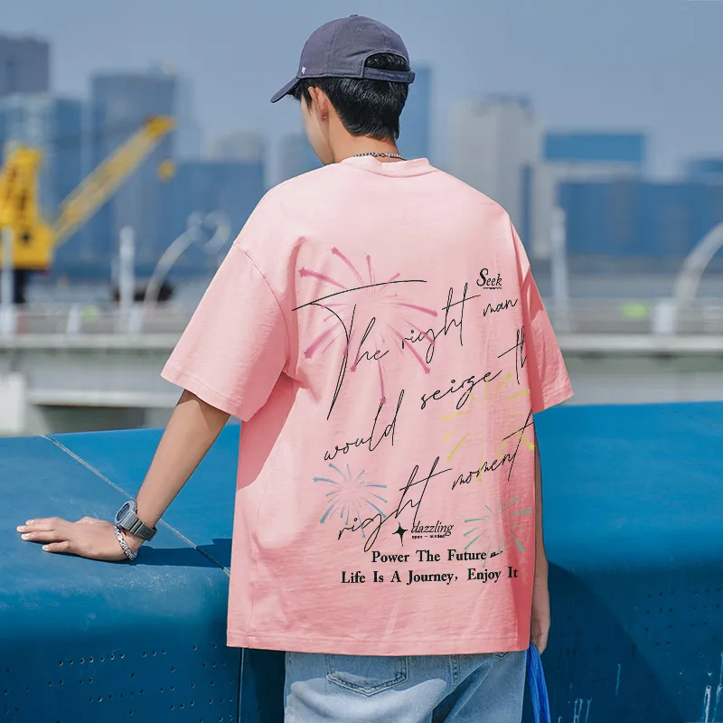 Warrior Huichao Riding The Wind Collection T Shirt Unisex Pink-3