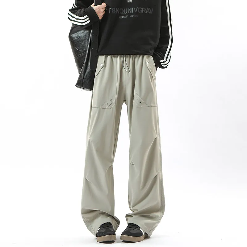 Warrior Huichao Riding The Wind Collection Casual Pants Unisex Black-15