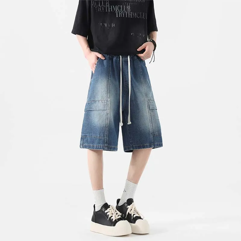 Warrior Huichao Riding The Wind Collection Denim Shorts Unisex-9
