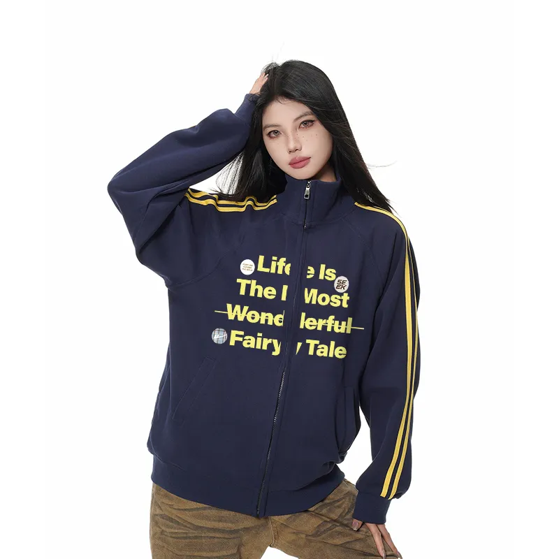 Warrior Huichao Open-Ended Smile Collection Baseball Jacket Unisex-8
