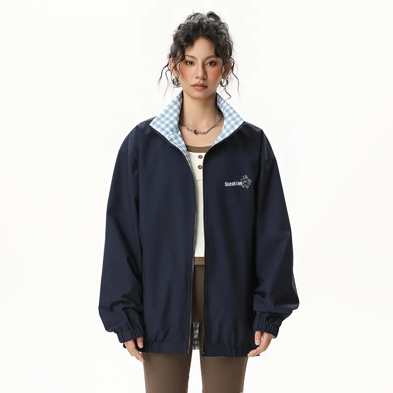 Warrior Huichao Riding The Wind Collection Jacket Unisex Navy Blue-5