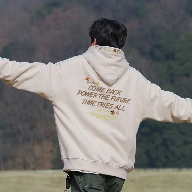 Warrior Huichao Riding The Wind Collection Sweatshirt Unisex White Heather Gray-2