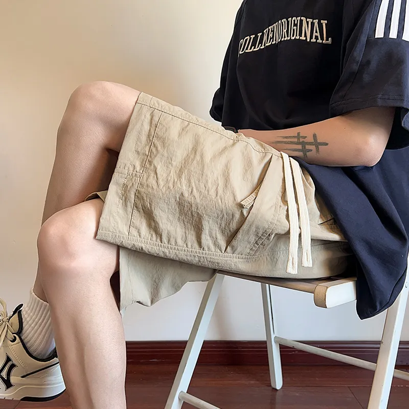 Warrior Huichao Open-Ended Smile Collection Casual Shorts Unisex-4