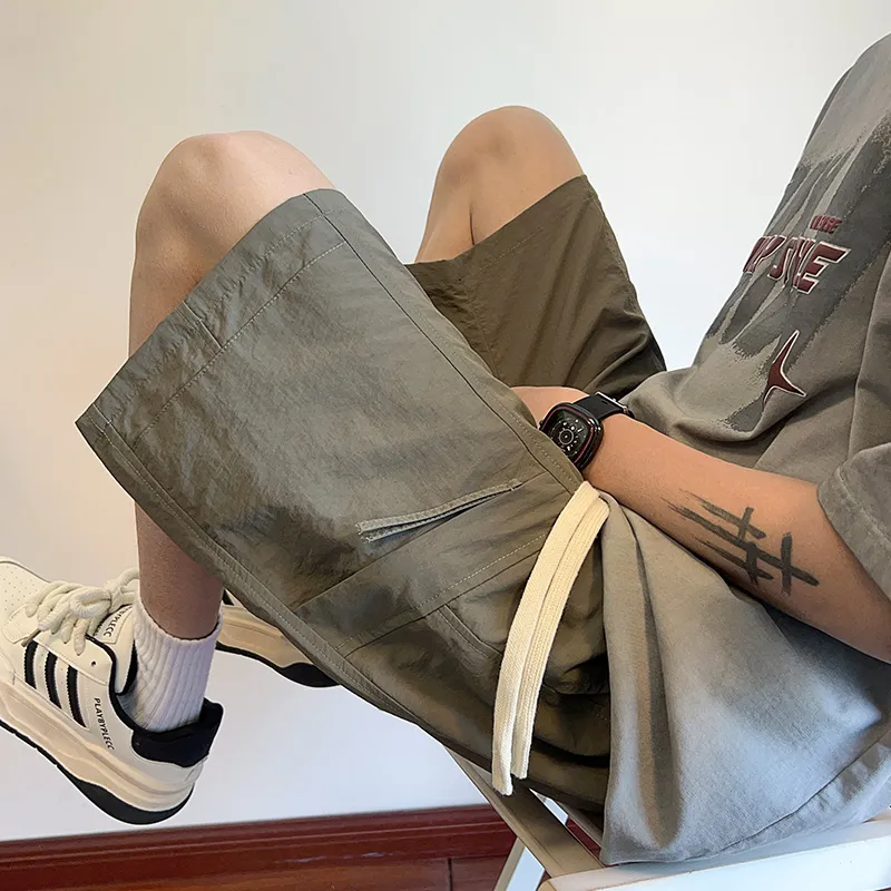 Warrior Huichao Open-Ended Smile Collection Casual Shorts Unisex-14