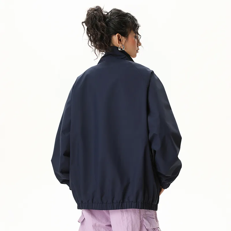 Warrior Huichao Riding The Wind Collection Jacket Unisex Navy Blue-4