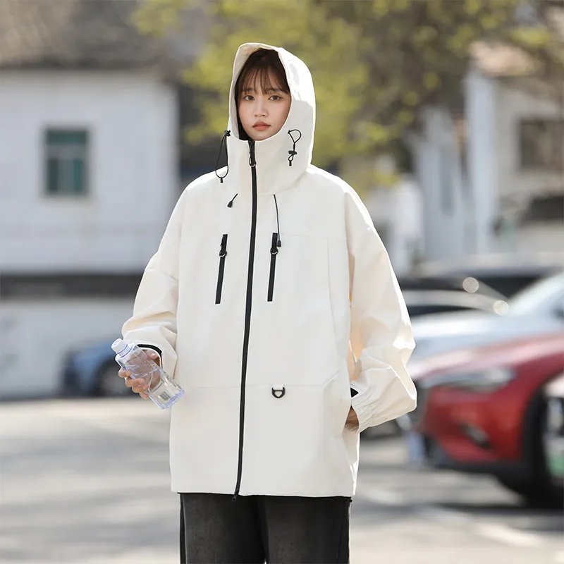 Warrior Laugh Series Urban Living/Travel/Commuting Waterproof And Windproof Windbreaker Jacket Unisex-4