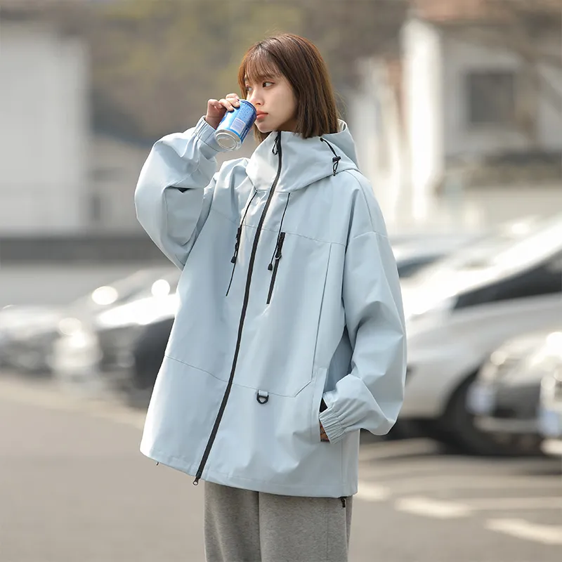 Warrior Laugh Series Urban Living/Travel/Commuting Waterproof And Windproof Windbreaker Jacket Unisex-18