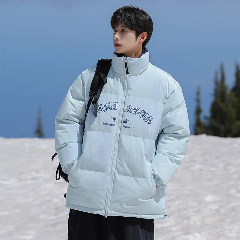 Warrior Ride The Wind Collection Open Ended Smile Collection Puffer Jacket Unisex-17