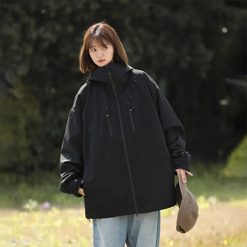 Warrior Laugh Series Urban Living/Travel/Commuting Waterproof And Windproof Windbreaker Jacket Unisex-7