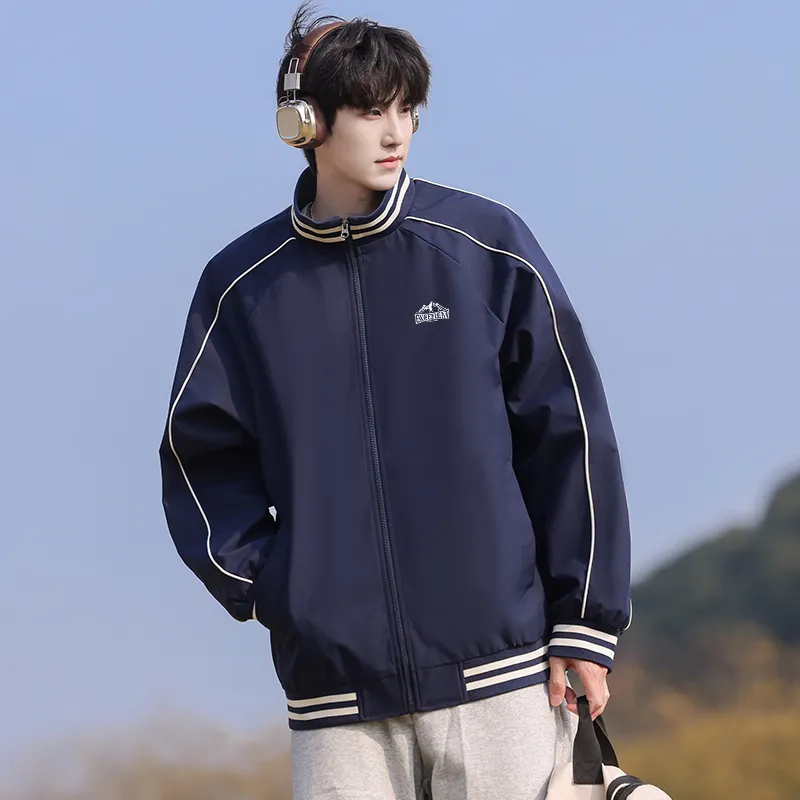 Warrior Huichao Riding The Wind Collection Jackets Coats Unisex Navy Blue-2
