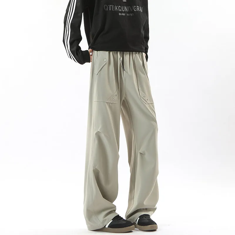 Warrior Huichao Riding The Wind Collection Casual Pants Unisex Black-16