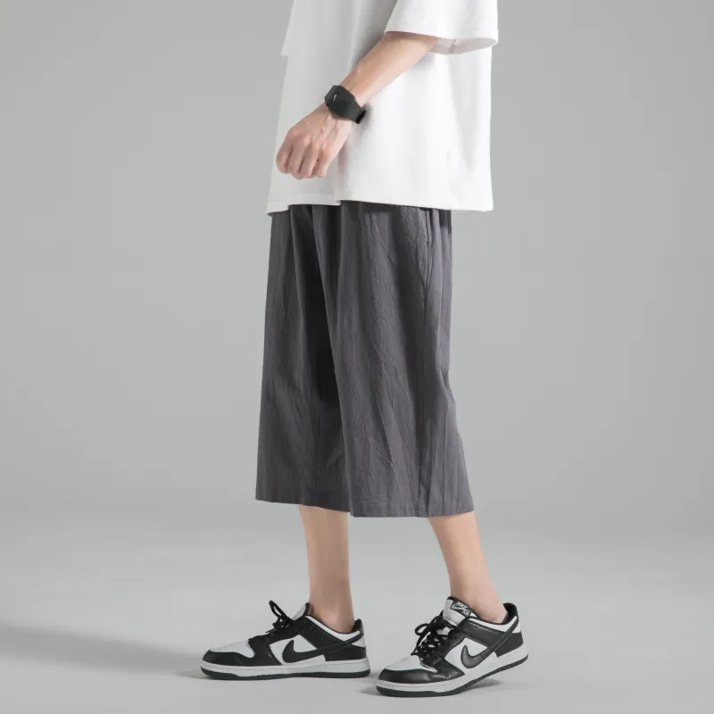 Warrior Huichao Riding The Wind Collection Casual Shorts Unisex Dark Gray-2