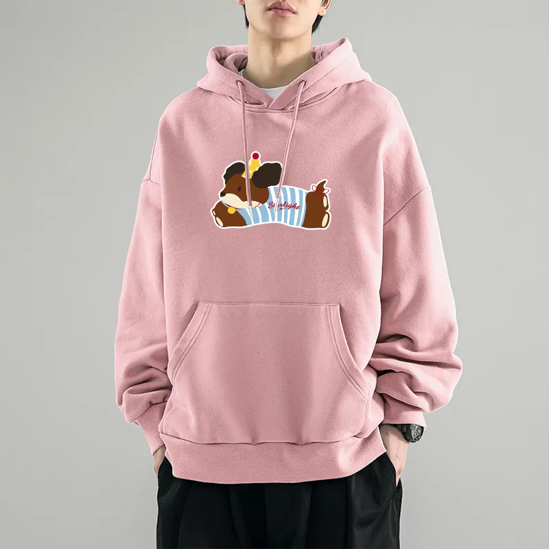 Warrior Riding The Wind Collection Huichao Sweatshirt Unisex Pink-38