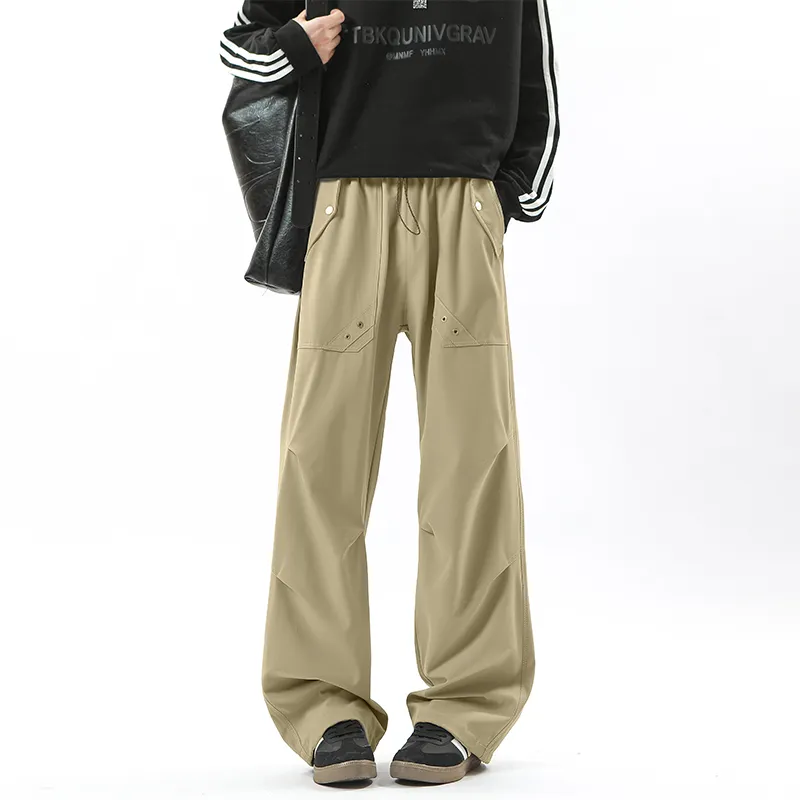 Warrior Huichao Riding The Wind Collection Casual Pants Unisex Black-9