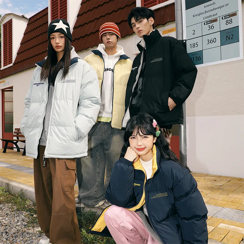 Warrior Ride The Wind Collection Open Ended Smile Collection Puffer Jacket Unisex-12