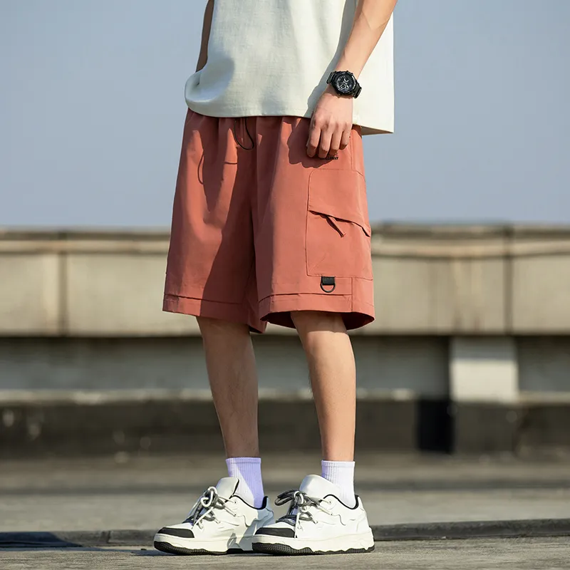 Warrior Huichao Riding The Wind Collection Cargo Shorts Unisex Dark Purple-14