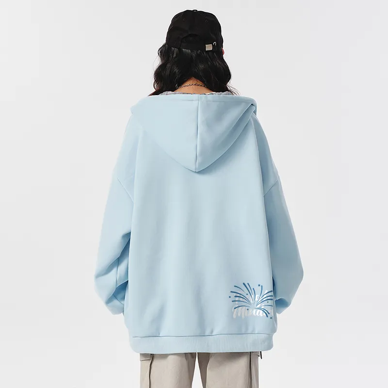 Warrior Huichao Riding The Wind Collection Sweatshirt Unisex Light Blue-3