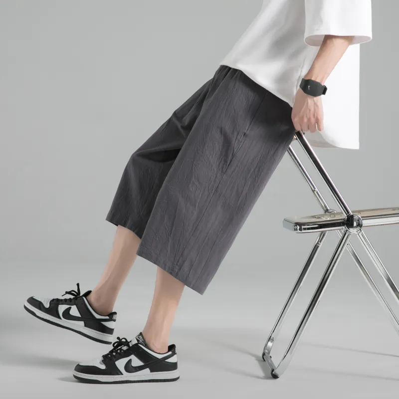 Warrior Huichao Riding The Wind Collection Casual Shorts Unisex Dark Gray-5