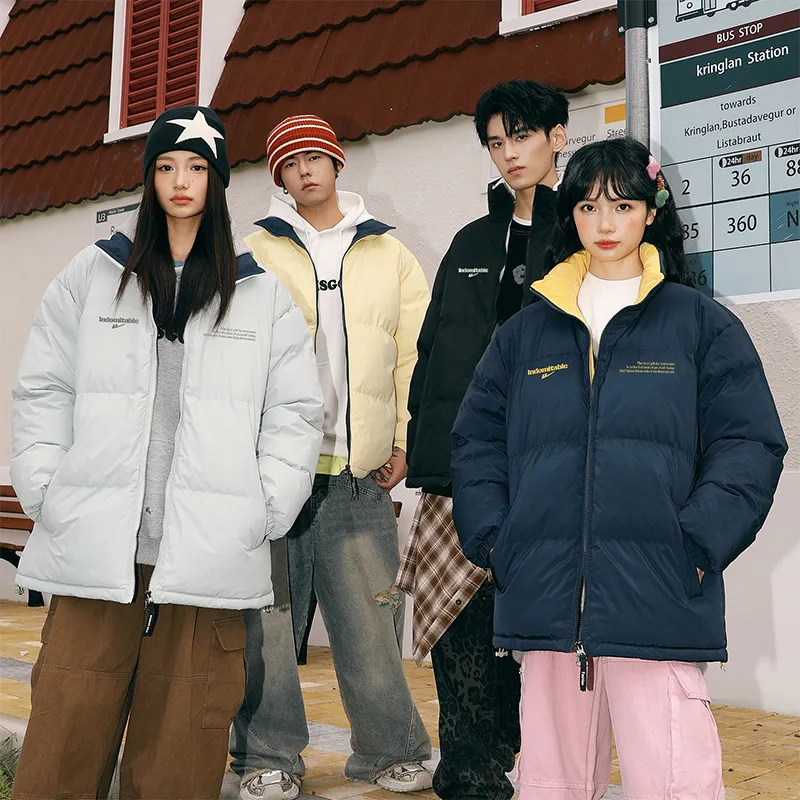 Warrior Ride The Wind Collection Open Ended Smile Collection Puffer Jacket Unisex-11
