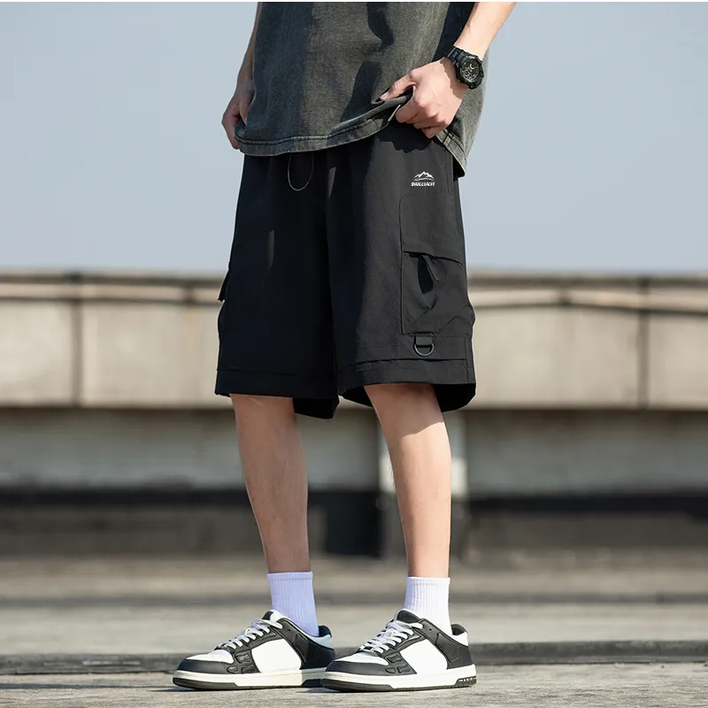 Warrior Huichao Riding The Wind Collection Cargo Shorts Unisex Dark Purple-9