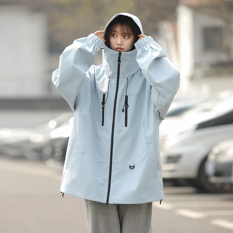 Warrior Laugh Series Urban Living/Travel/Commuting Waterproof And Windproof Windbreaker Jacket Unisex-19