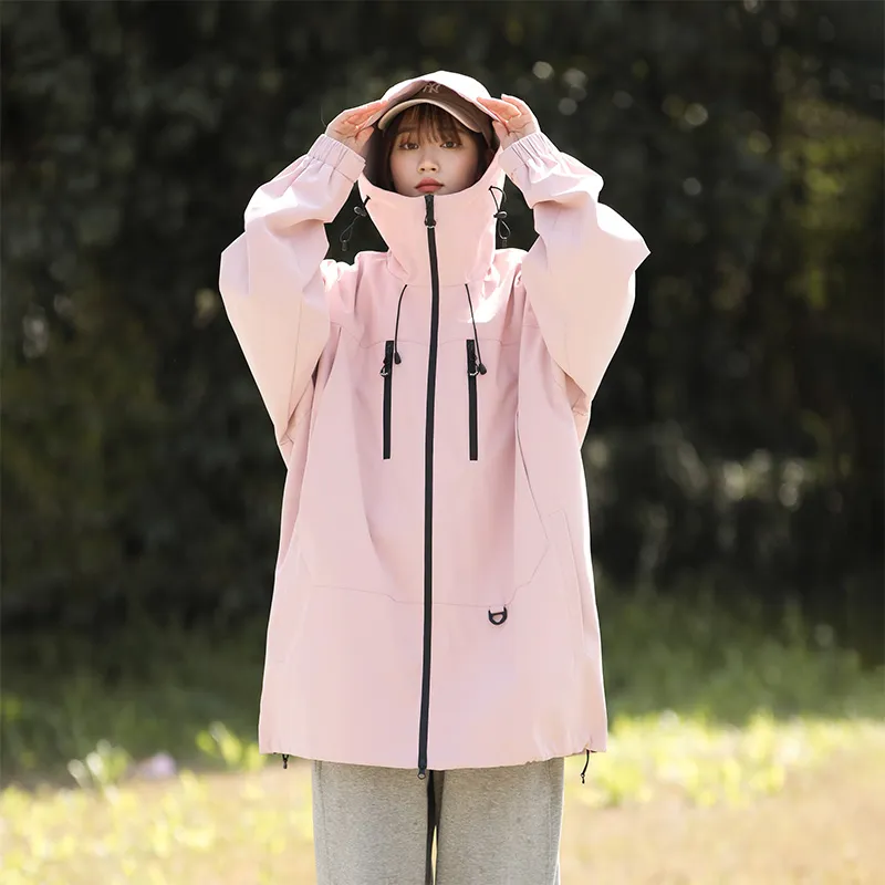 Warrior Laugh Series Urban Living/Travel/Commuting Waterproof And Windproof Windbreaker Jacket Unisex-13