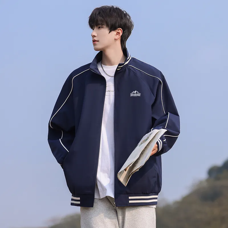 Warrior Huichao Riding The Wind Collection Jackets Coats Unisex Navy Blue-3